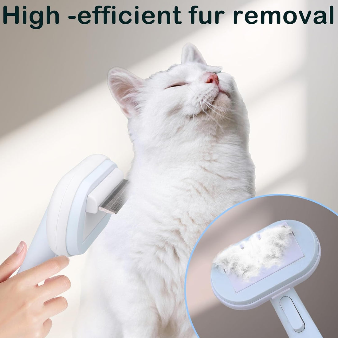 5-In-1 Pet Grooming Brush Set Self-Cleaning DeShedding Comb