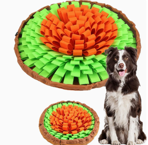IQ Puzzle Health Dog Bowl Mat Slow-Feeding Training Blanket