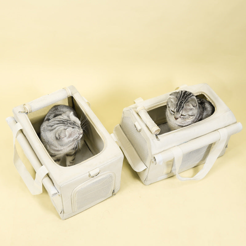 Pet Trolley Double-deck Bus Luggage Cat Bag Portable