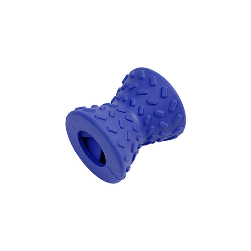 Interactive Treat Dispensing Dog Chew Bone Toy Natural Rubber Durable