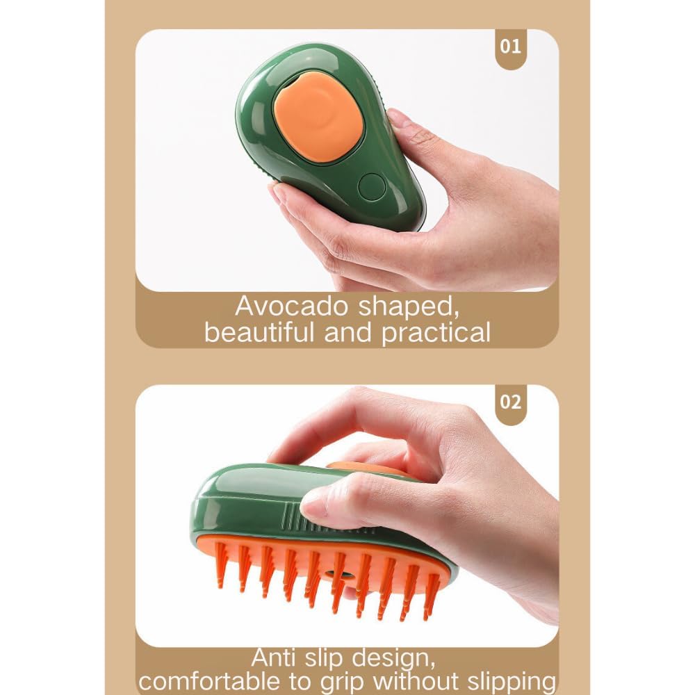 Cat Steam Brush 3 In 1 Cat Comb For Massage