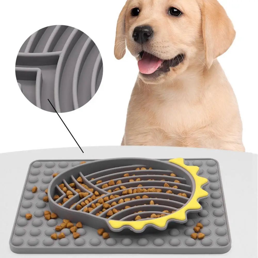Stable Slow Feeder Licking Mat Dog  Bowl