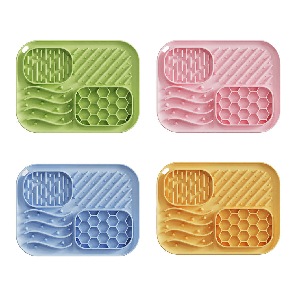 Suction Cup Dog Slow Feeder Anti-Choking Mat Bowl