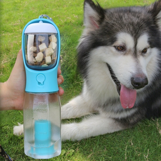 Portable Cat Bottle Food Feeder Drinker Poop
