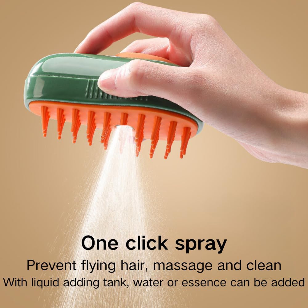 Cat Steam Brush 3 In 1 Cat Comb For Massage