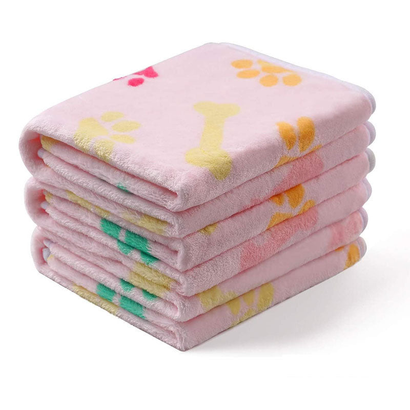 Pet Blanket Pad Warm Blanket Confetti Bone Paw Blanket