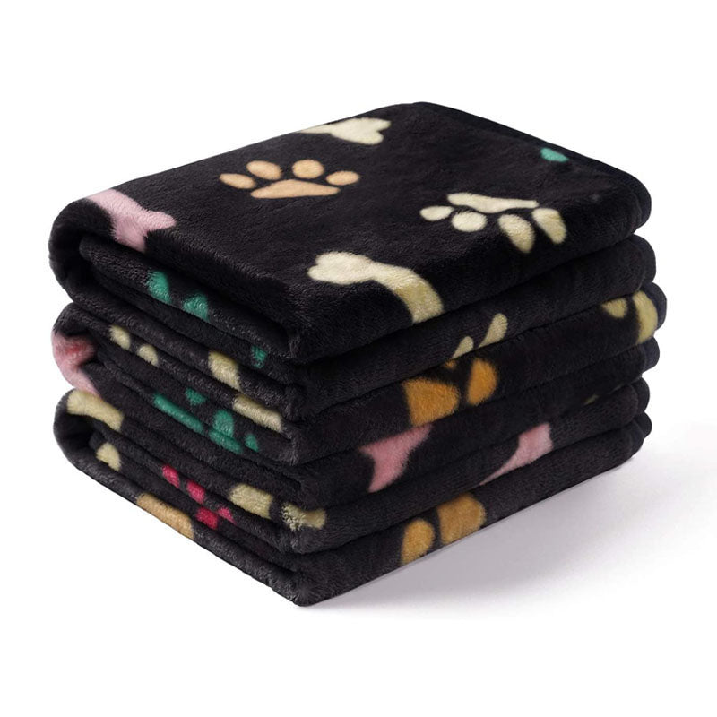 Pet Blanket Pad Warm Blanket Confetti Bone Paw Blanket