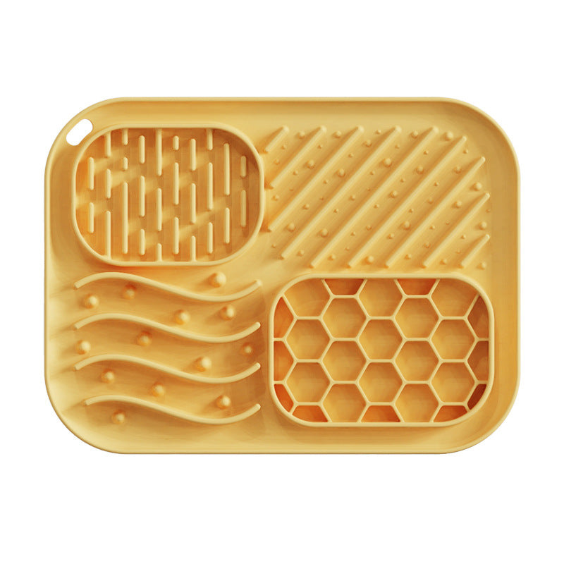 Suction Cup Dog Slow Feeder Anti-Choking Mat Bowl