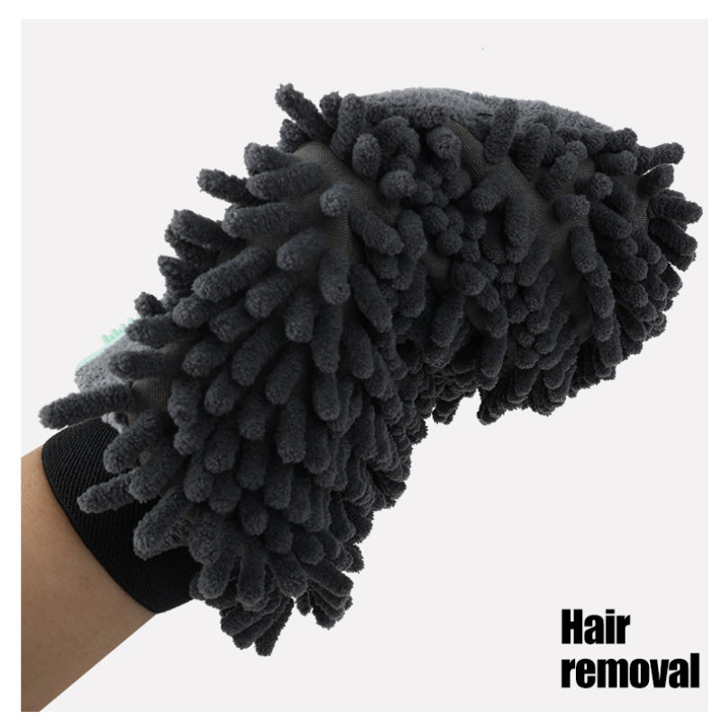 2-In-1 Pet Bathing Grooming Glove  Dog Massage Brush