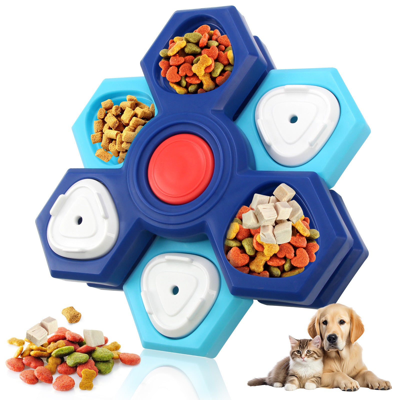 Interactive Dog Treat Puzzle Feeder IQ Training Toy