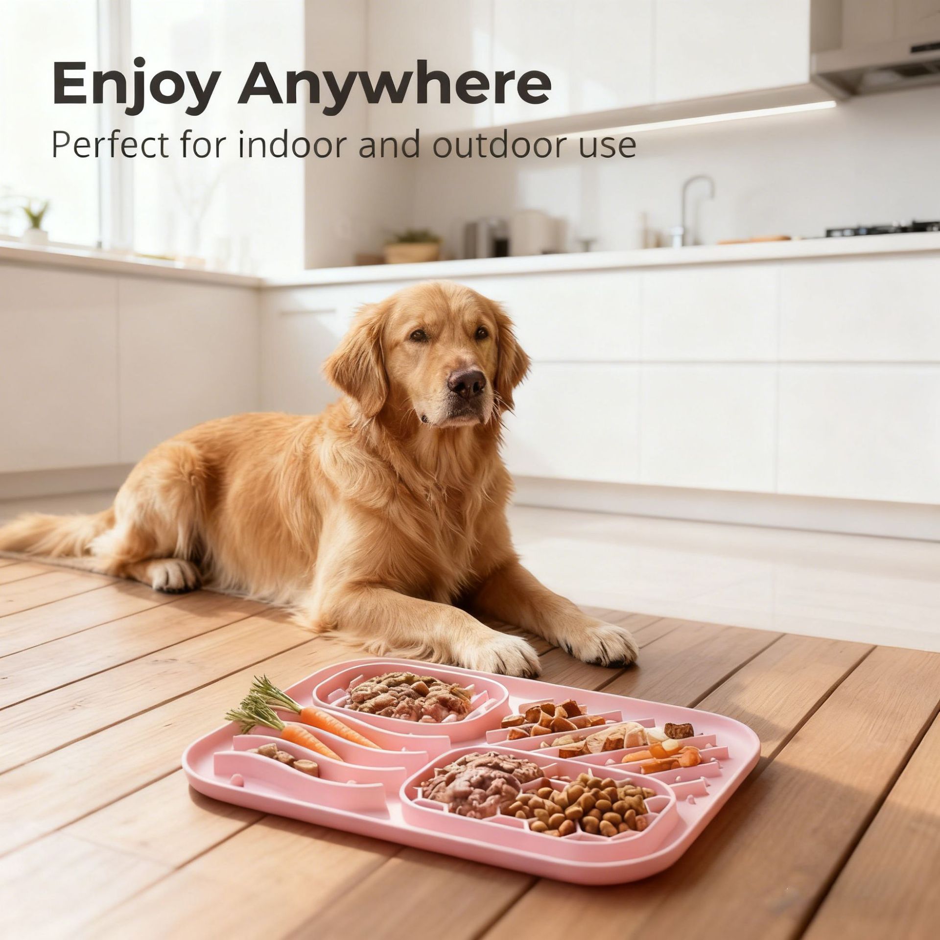 Suction Cup Dog Slow Feeder Anti-Choking Mat Bowl