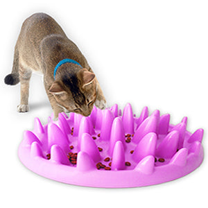 Cat  And  Dog Slow Feeder Bowl Non Slip Interactive Puzzle Feeder